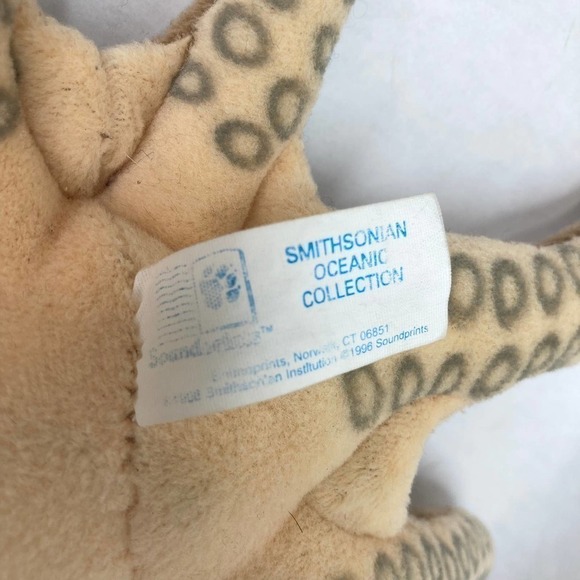 VINTAGE Smithsonian Oceanic Collection 10" Brown Octopus Realistic Stuffed Plush - Picture 9 of 9